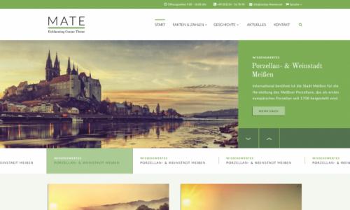 Screenshot MATE Theme für Contao